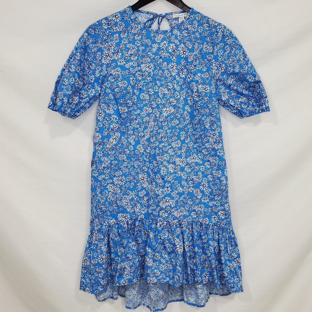 Topshop Daisy Print Mini Dress
